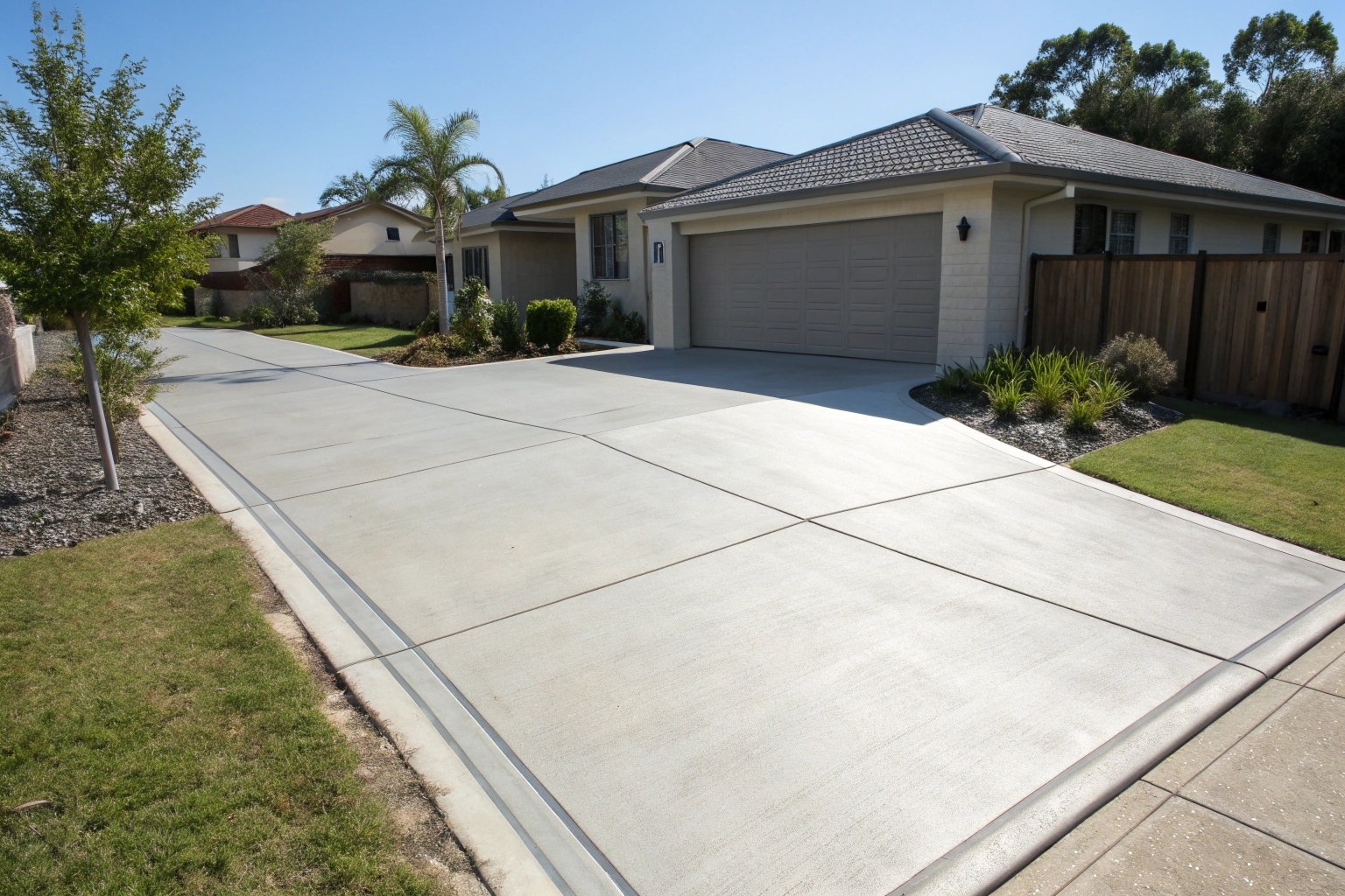 New concrete driveway Canberra frost-resistant installation